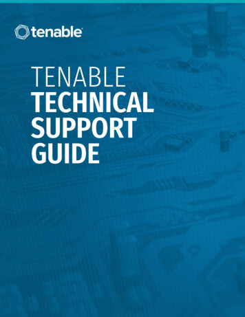 Tenable Technical Support Guide