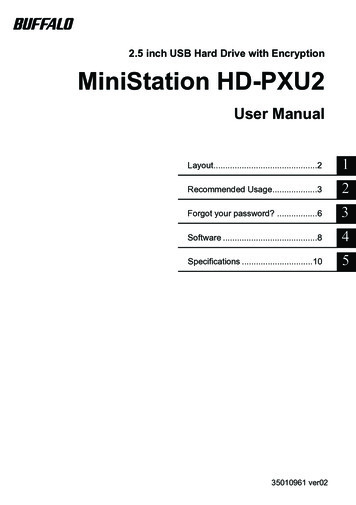 2.5 Inch USB Hard Drive With Encryption MiniStation HD-PXU2