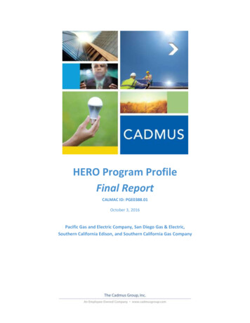 HERO Program Profile Final Report - Calmac 