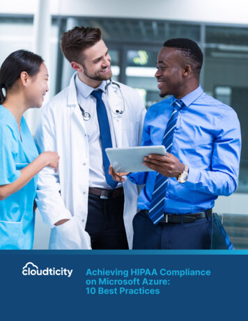 Achieving HIPAA Compliance On Microsoft Azure: 10 Best Practices