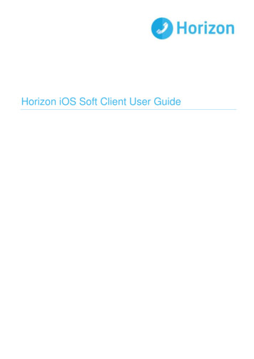 Horizon IOS Soft Client User Guide - Horizone Limited