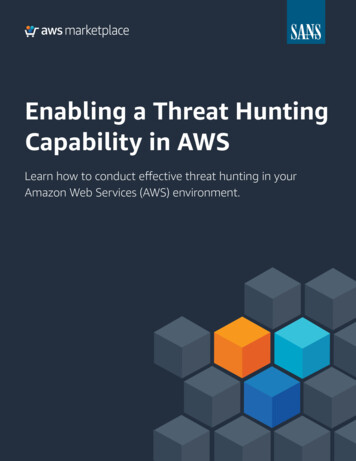 Enabling A Threat Hunting Capability In AWS