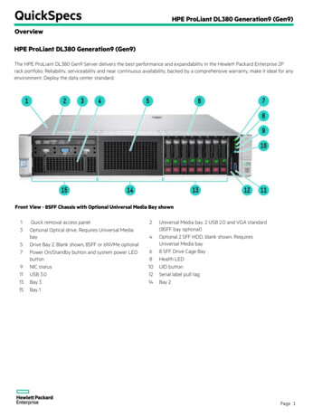 HPE ProLiant DL380 Generation9 (Gen9) - Andover Consulting Group