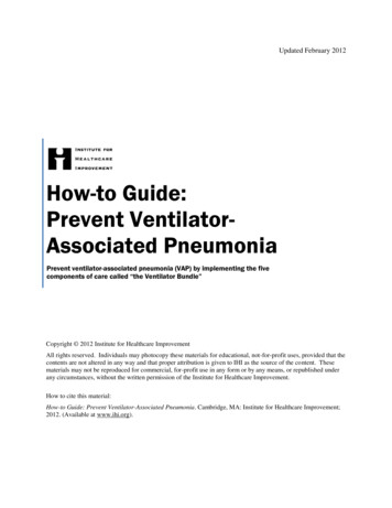 How-to Guide: Prevent Ventilator-Associated Pneumonia