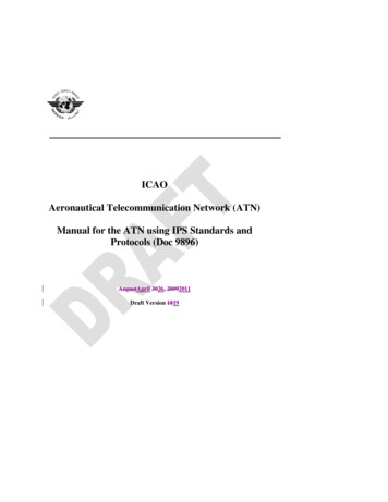 ICAO Aeronautical Telecommunication Network (ATN) Manual For The ATN .