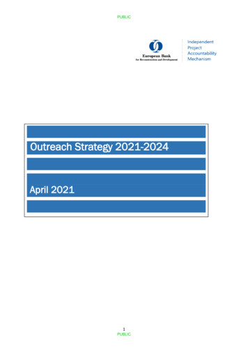 Outreach Strategy 2021-2024 - Ebrd 