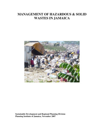 Management Of Wastes-Final - Food And Agriculture Organization