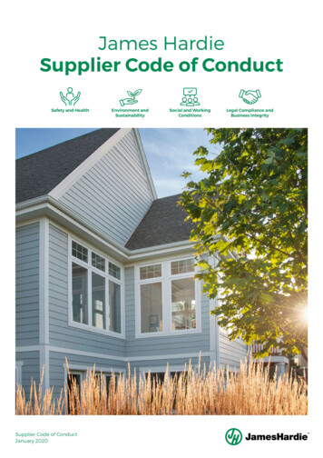 James Hardie Supplier Code Of Conduct - Images.ctfassets 