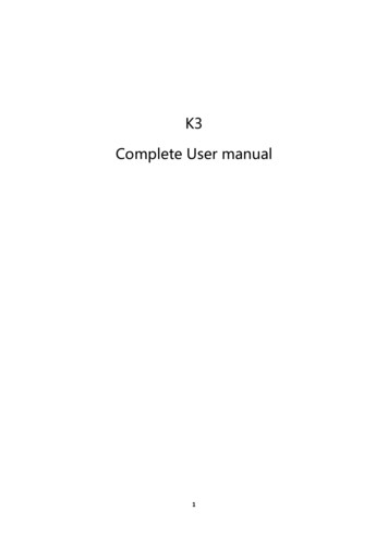 K3 Complete User Manual - FiiO