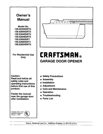 CRAFTSMAN - Sears Parts Direct