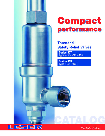 Leser Compact Performance Threaded Safety Relief Valves