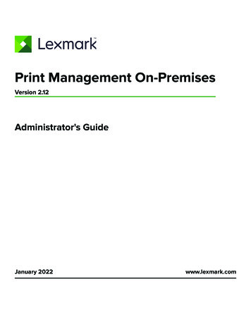Print Management On-Premises - Lexmark