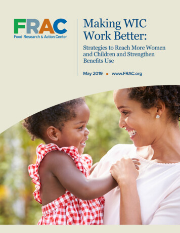 Making WIC Work Better - Food Research & Action Center