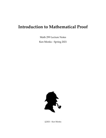 Introduction To Mathematical Proof - University Of Scranton