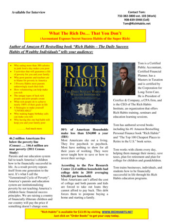 What The Rich Do That You Don't - Rich Habits Institute