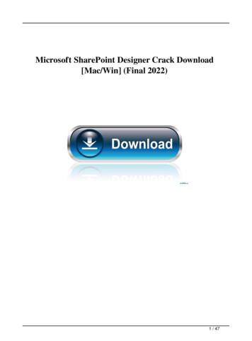 Microsoft SharePoint Designer Crack [Mac/Win] (Final 2022)