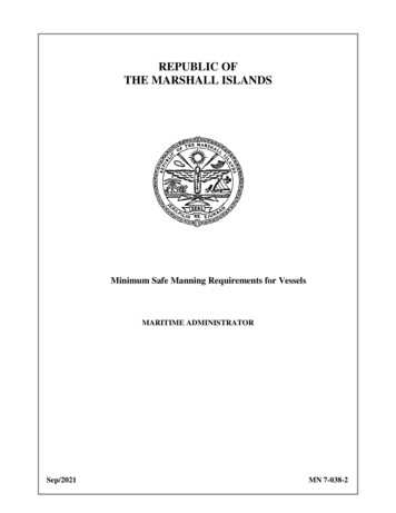 REPUBLIC OF THE MARSHALL ISLANDS - International Registries