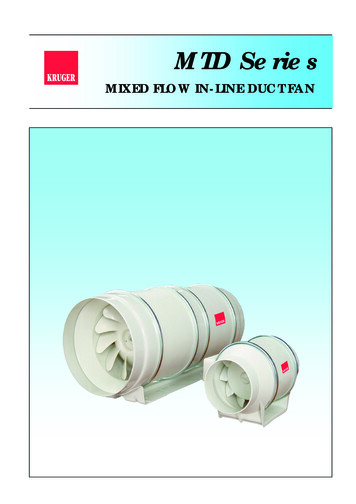 MTD Series - Mixed Flow In-Line Duct Fan - Product Catalogue