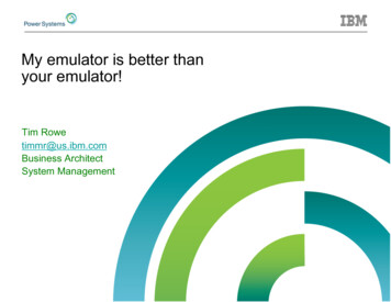 My Emulator Is Better Then Your Emulator - Tug.ca