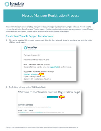 Nessus Manager Registration Process - Static.tenable 