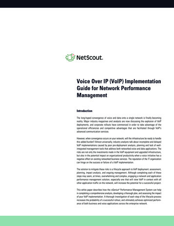 Best Practices For Voice Over IP (VoIP) Network . - Recursos VoIP