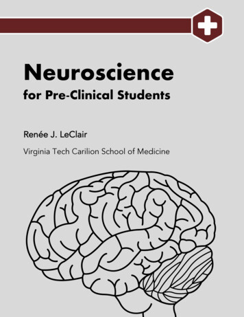 Neuroscience For Pre-Clinical Students - VTechWorks Home