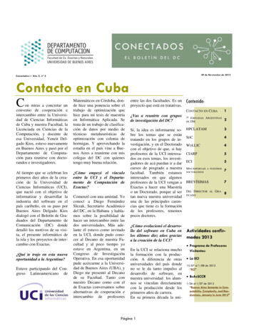 29 De Noviembre De 2012 Contacto En Cuba