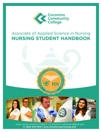 Nursing Student Handbook - Fall 2022 - Coconino.edu