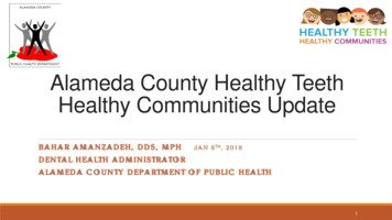 Alameda County Healthy Teeth Healthy Communities Update