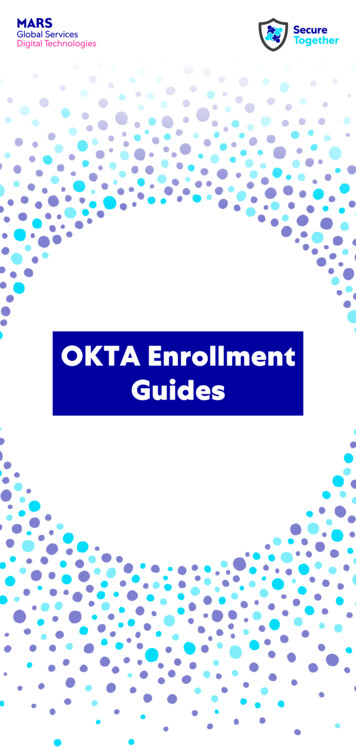 OKTA Enrollment Guides - Mars, Incorporated