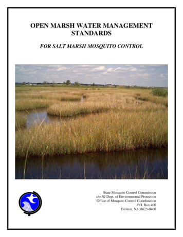 Open Marsh Water Management Standards