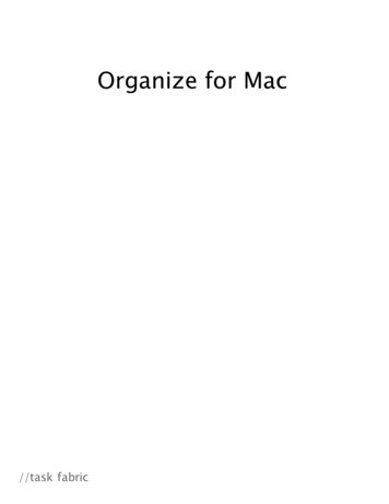 Organize For Mac - Taskfabric