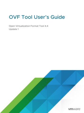 OVF Tool User's Guide - VMware