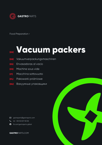Vacuum Packers - GastroParts