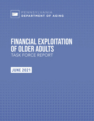 Financial Exploitation Of Older Adults