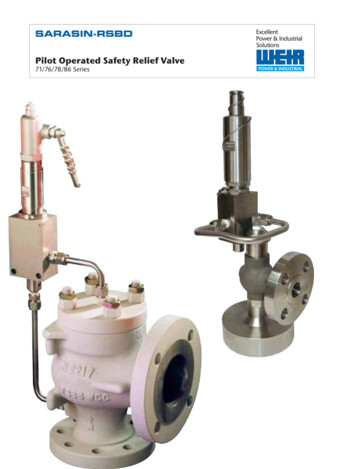 Pilot Operated Safety Relief Valve