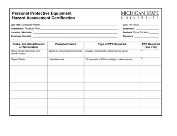 Personal Protective Equipment Hazard Assessment Certification