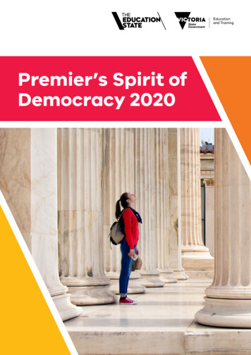 Premier's Spirit Of Democracy 2020