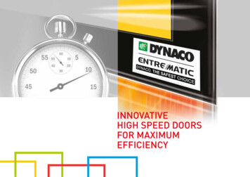 INNOVATIVE HIGH SPEED DOORS FOR MAXIMUM EFFICIENCY - L&L Access