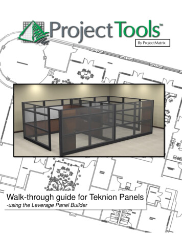 Walk-through Guide For Teknion Panels - Configura