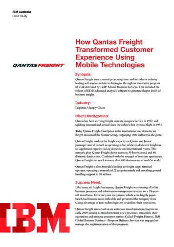 How Qantas Freight Transformed Customer Experience Using Mobile .