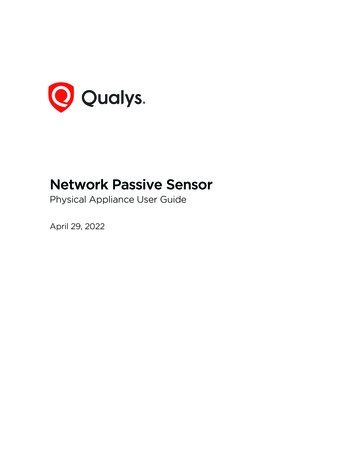 Qualys Network Passive Sensor Appliance User Guide