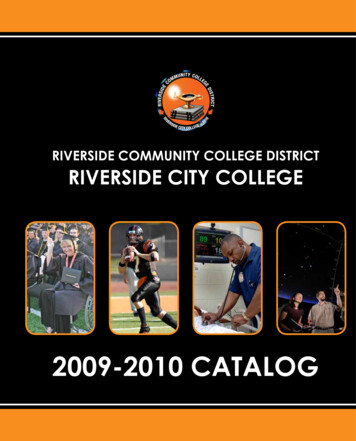 RiveRside Community College DistRict RiveRside City College