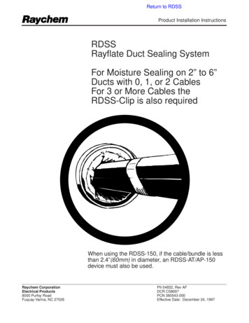 RDSS Rayflate Duct Sealing System For Moisture Sealing On 2