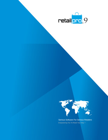 Retail Pro V9 Brochure - RIS