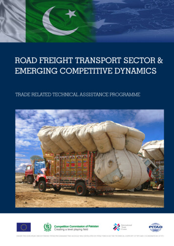 Road Freight Transport Sector & Emerging Competitive Dynamics