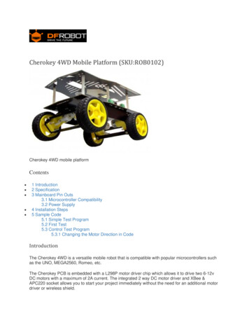 Cherokey 4WD Mobile Platform (SKU:ROB0102) - Digi-Key