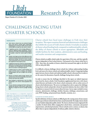 Challenges Facing Utah Charter Schools