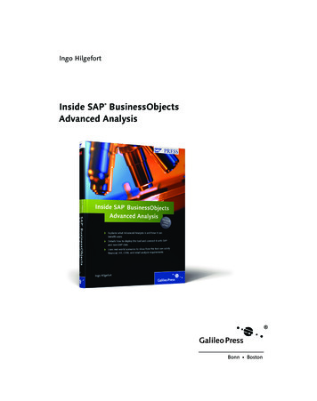 Inside SAP BusinessObjects Advanced Analysis - Amazon S3