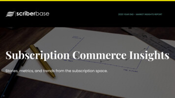 Subscription Commerce Insights